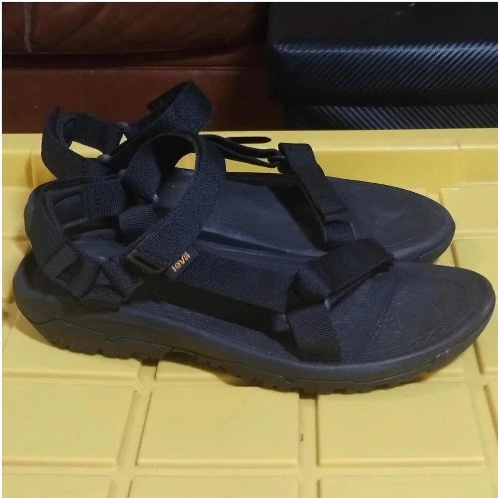 Teva Hurricane XLT2 Mens Sandals Black Sport Hiking Strappy 1019234-BLK Size 11